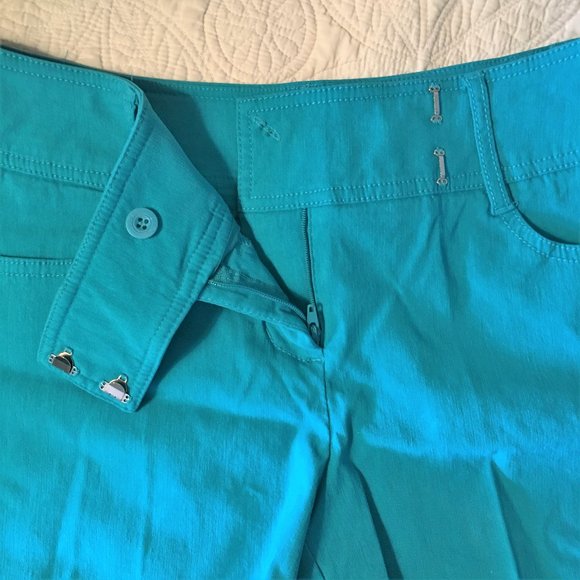 BISOU BISOU "Island Hopper" Turquoise Shorts - Picture 4 of 10